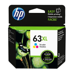 HP 63XL Tri-Colour High Yield Ink Cartridge Image